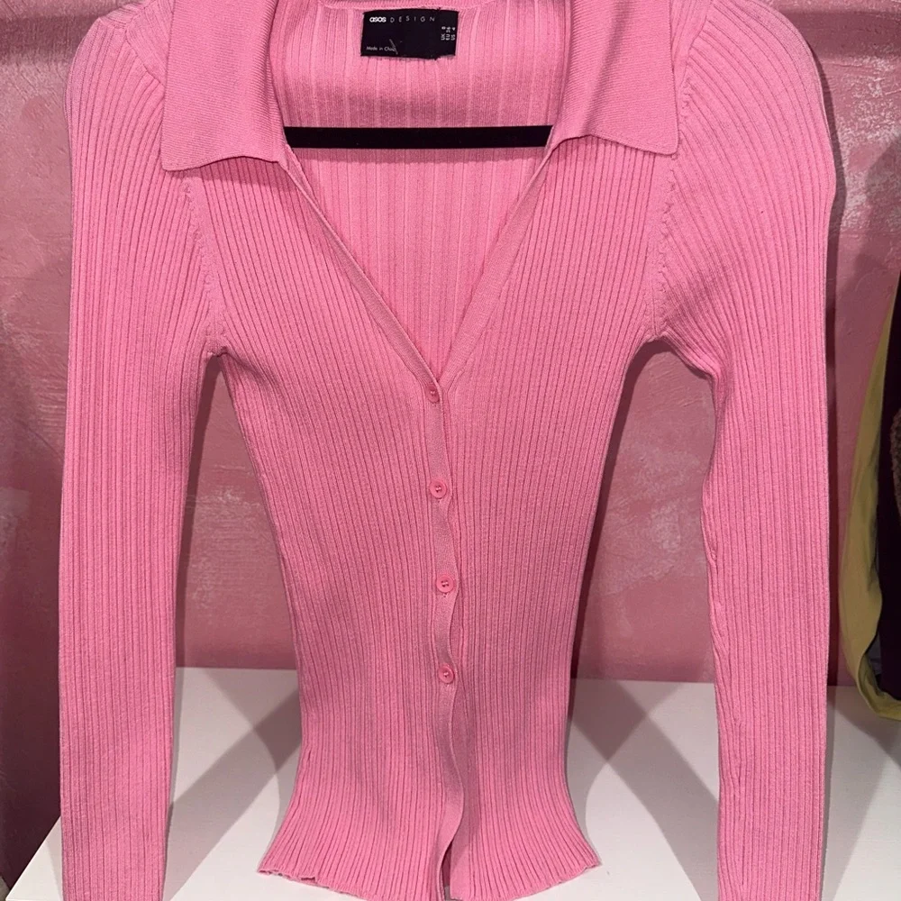 ASOS Pink Ribbed Sweater - Picture 1 of 4